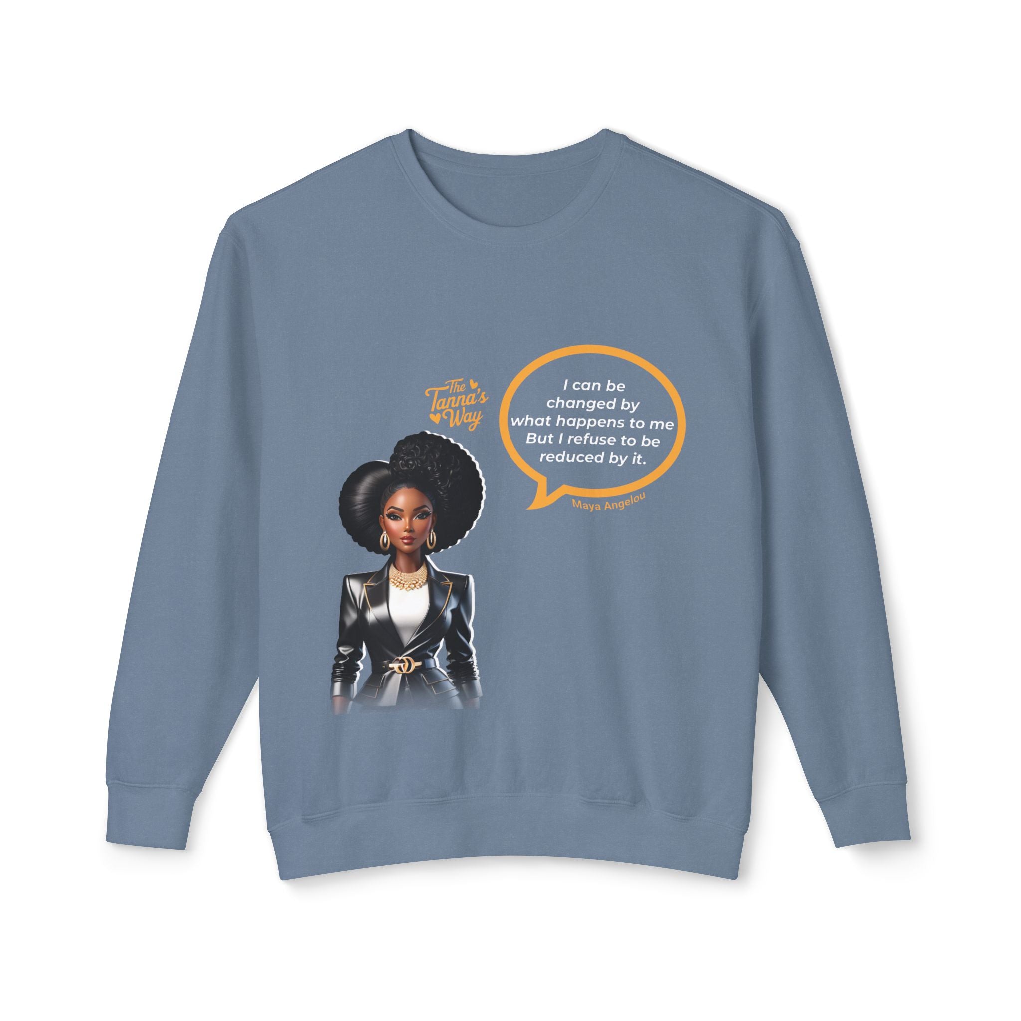 Maya Angleou | Unisex Lightweight Crewneck Sweatshirt